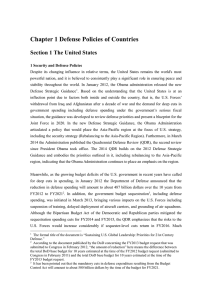 Chapter 1 Defense Policies of Countries Section 1 The United States