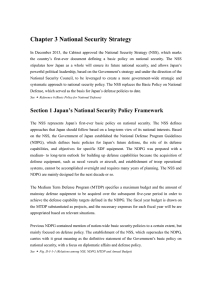 Chapter 3 National Security Strategy