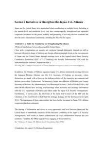 Section 2 Initiatives to Strengthen the Japan-U.S. Alliance