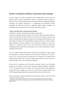 Section 2 Promotion of Defense Cooperation and Exchanges
