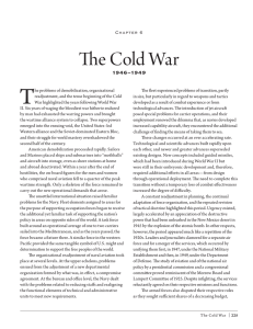 T The Cold War 1946–1949 Chapter 6