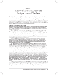 History of the Naval Aviator and Designations and Numbers Chapter 8