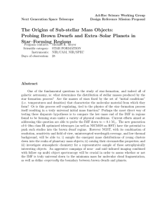 The Origins of Sub-stellar Mass Objects: Star–Forming Regions