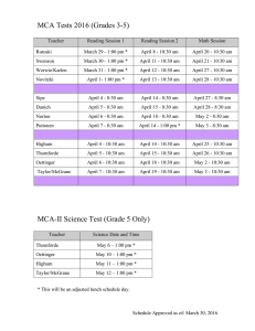 MCA Tests 2016 (Grades 3-5)