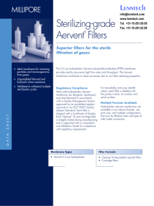 Sterilizing-grade Aervent Filters Lenntech