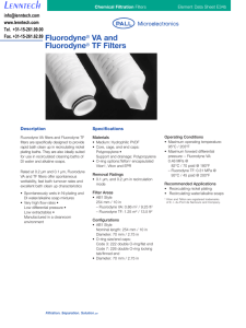 Lenntech Fluorodyne VA and TF Filters
