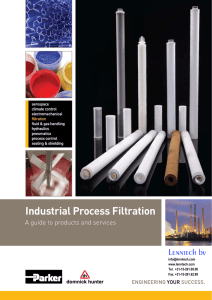 Industrial Process Filtration Lenntech bv A guide to products and services