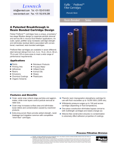 Resin Bonded Series ProBond™ Filter Cartridges