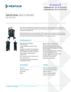 Lenntech INDUSTRIAL MULTI-ROUND BAG HOUSINGS