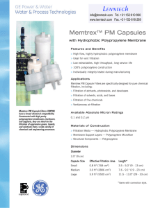 Lenntech Memtrex™ PM Capsules with Hydrophobic Polypropylene Membrane Tel. +31-152-610-900