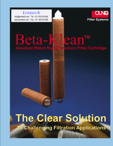 Beta-Klean The Clear Solution Lenntech To Challenging Filtration Applications