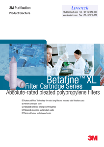 Betafi ne XL Filter Cartridge Series ™