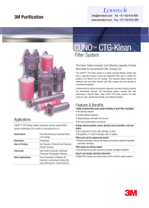 CUNO CTG-Klean Lenntech Filter System