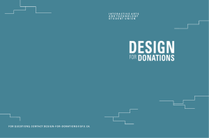 DESIGN DONATIONS FOR