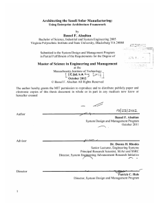 Architecting  the  Saudi Solar  Manufacturing: