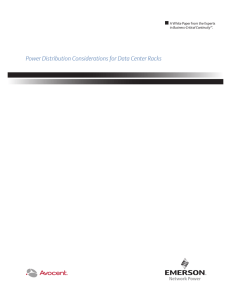 Power Distribution Considerations for Data Center Racks