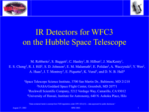 IR Detectors for WFC3 on the Hubble Space Telescope