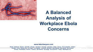 A Balanced Analysis of Workplace Ebola