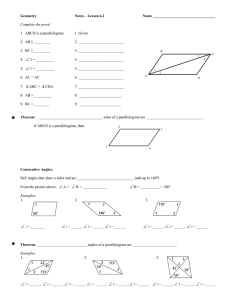 Geometry  Notes – Lesson 6.2 Name _________________________________