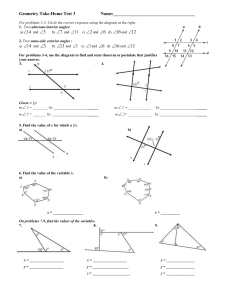 Geometry Take-Home Test 3 Name:____________________________________  3