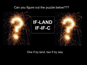 IF-LAND IF-IF-C 5.1 Midsegments of Triangles Can you figure out the puzzle below???
