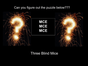 6.2/6.3: Properties of Parallelograms MCE Three Blind Mice