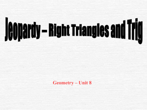Geometry – Unit 8