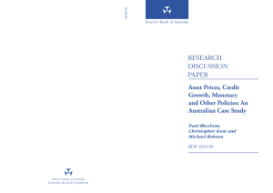 RESEARCH DISCUSSION PAPER Asset Prices, Credit