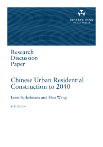 Chinese Urban Residential Construction to 2040 Research Discussion