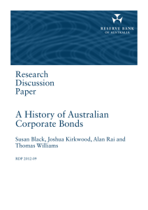 A History of Australian Corporate Bonds Research Discussion