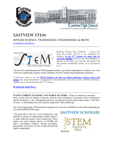 EASTVIEW STEM: Applied Science, Technology, Engineering &amp; Math