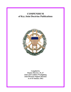 COMPENDIUM of Key Joint Doctrine Publications