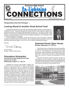 CONNECTIONS En-Lightning Eastview High School