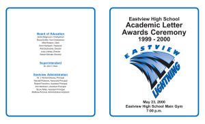 Academic Letter Awards Ceremony 1999 - 2000 Eastview High School