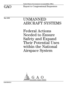 GAO UNMANNED AIRCRAFT SYSTEMS Federal Actions