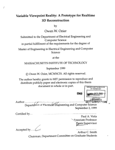 Variable Viewpoint  Reality:  A  Prototype for Realtime