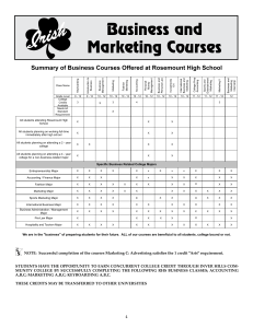 Business and Marketing Courses