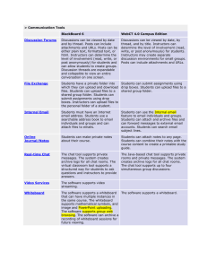 &gt; Communication Tools  BlackBoard 6 WebCT 4.0 Campus Edition