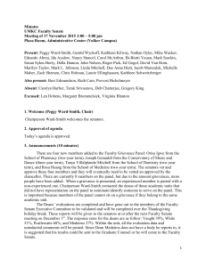 Minutes UMKC Faculty Senate Plaza Room, Administrative Center (Volker Campus)