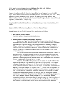 UMKC Faculty Senate Minutes Meeting of 1 September 2015 3:00 –... Plaza Room, Administrative Center (Volker Campus)