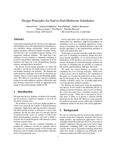 Design Principles for End-to-End Multicore Schedulers
