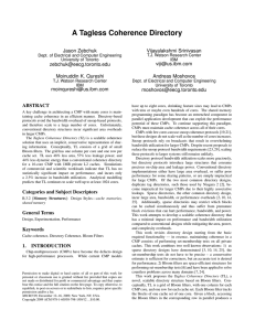 A Tagless Coherence Directory