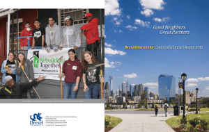 Good Neighbors Great Partners drexel university Community Impact Report 2012