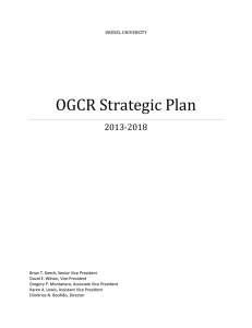 OGCR Strategic Plan 2013-2018