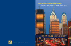 Good Neighbors, Great Partners DREXEL UNIVERSITY COMMUNITY IMPACT REPORT 18 19