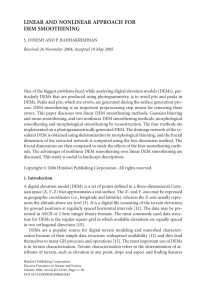 LINEAR AND NONLINEAR APPROACH FOR DEM SMOOTHENING