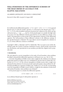 WELL-POSEDNESS OF THE DIFFERENCE SCHEMES OF ELLIPTIC EQUATIONS