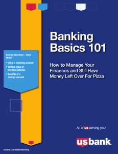 Banking Basics 101 How to Manage Your Finances and Still Have
