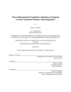 Three-Dimensional Constitutive Relations of Aligned Carbon Nanotube Polymer Nanocomposites