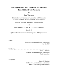 Fast, Approximate State Estimation of Concurrent Probabilistic Hybrid Automata Eric Timmons